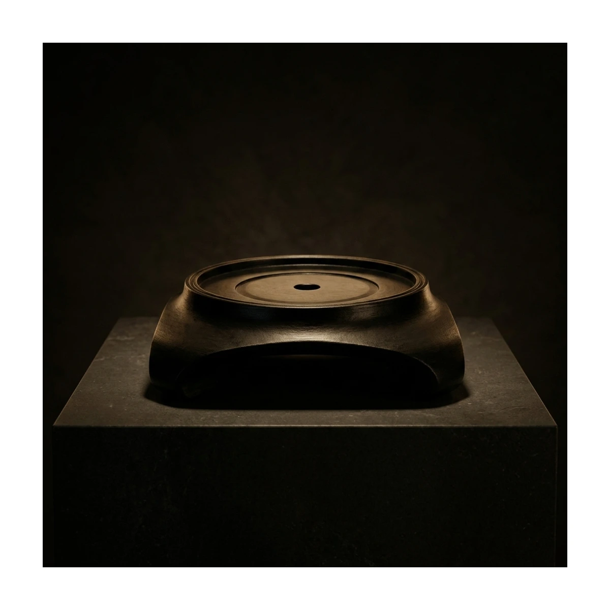 Wooden Base – Arched Tripod Base (GT41-PR) - Night Glow