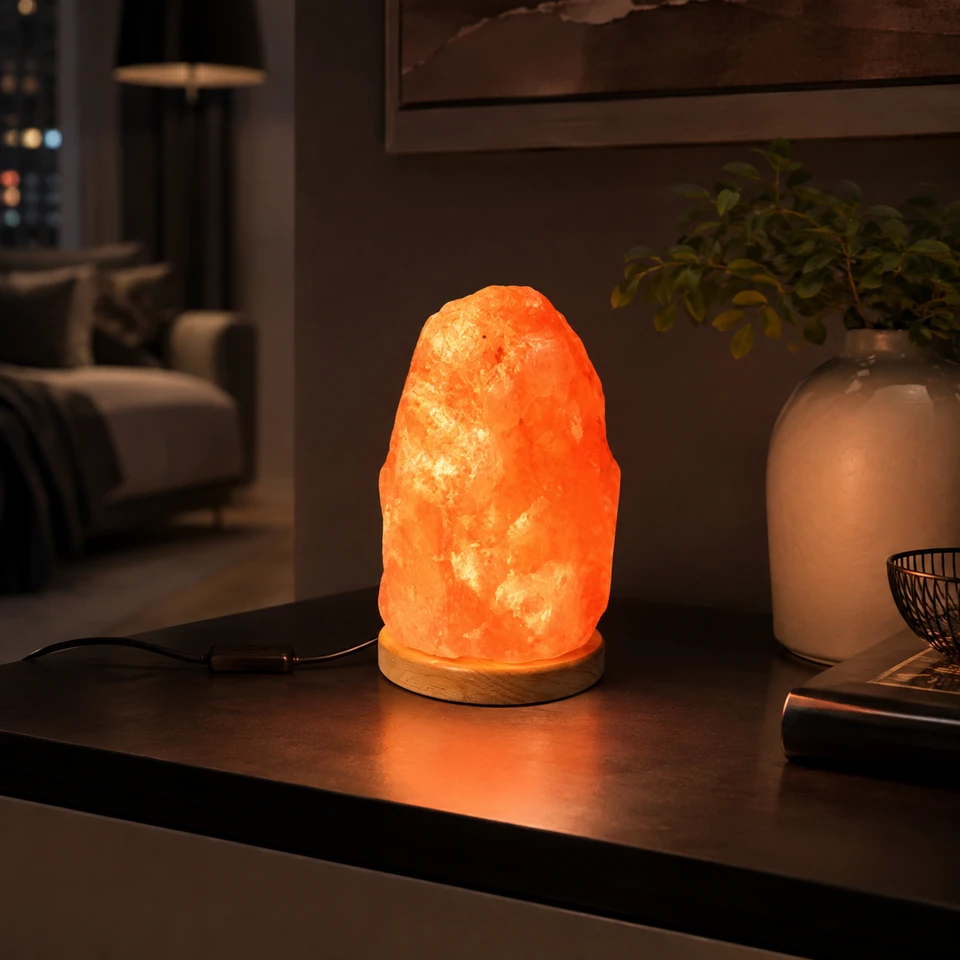 USB Salt Lamp - Natural (Gray) - Night Glow