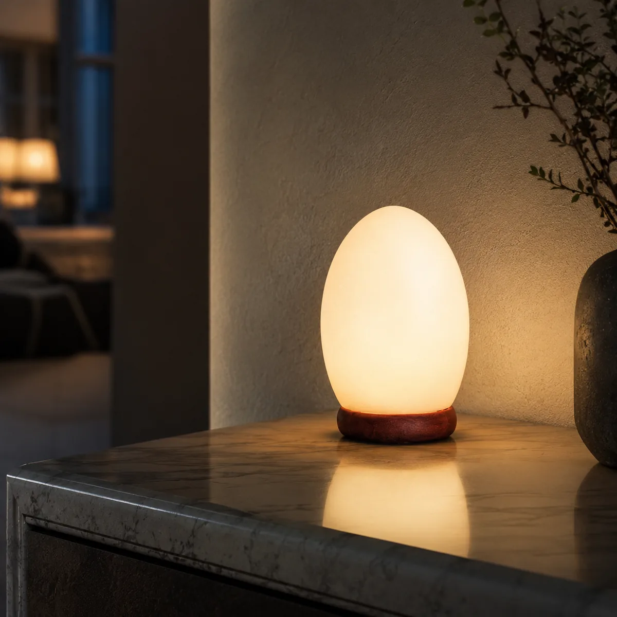 USB Himalayan Salt Lamp – Natural, White - Night Glow