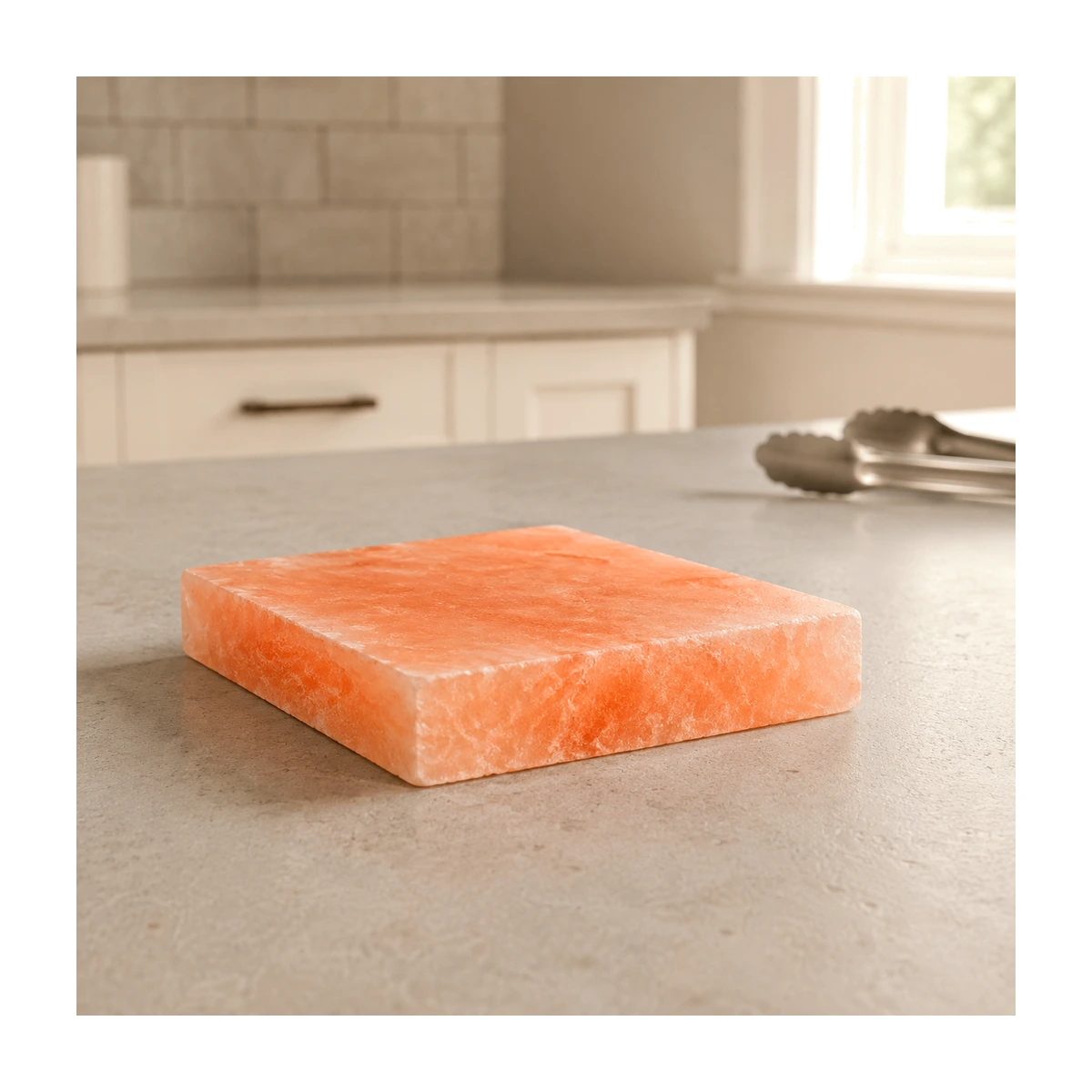 Himalayan Salt Cooking Plate – Square Slab (4"×4"×1.5")