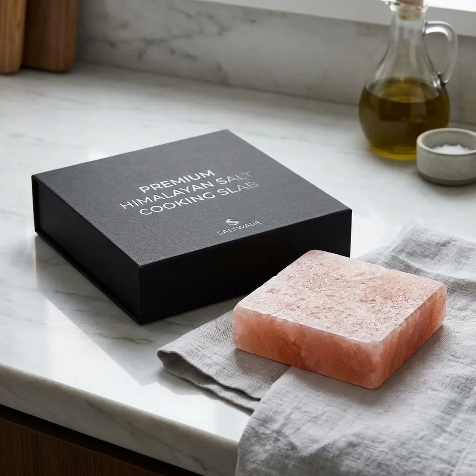 Himalayan Salt Cooking Plate – Square (4"×4"×1.5")