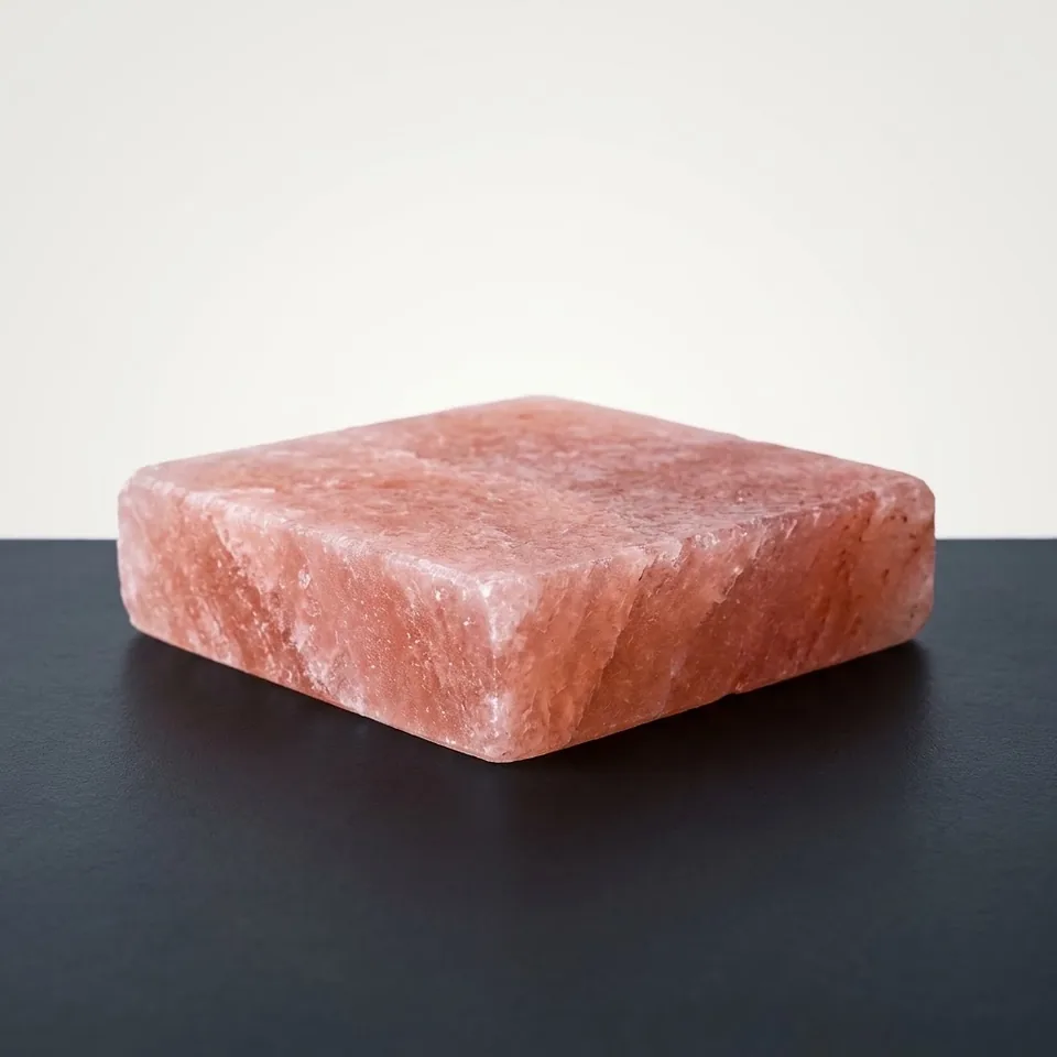 Himalayan Salt Cooking Plate – Square (4"×4"×1.5") - Day Lifestyle