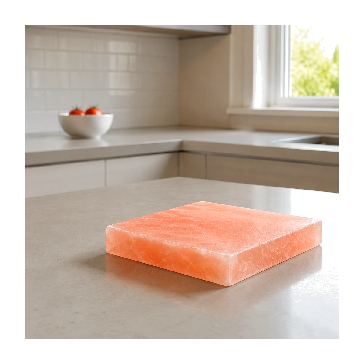 Himalayan Salt Cooking Plate – Square Slab (8"×8"×1") - Day Studio