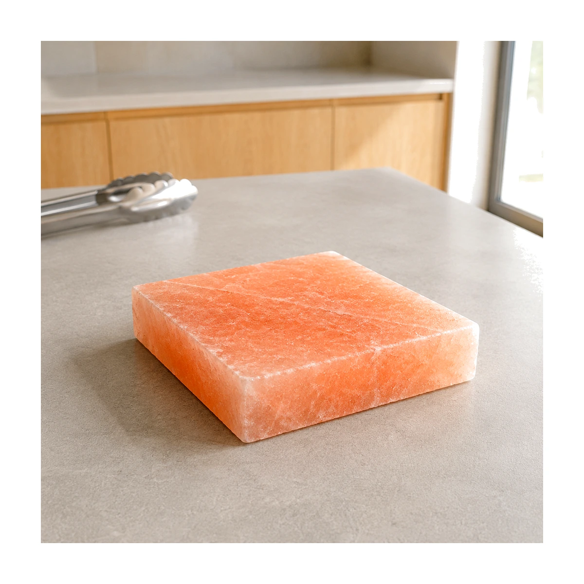 Himalayan Salt Cooking Plate – Square Slab (8"×8"×2") - Day Studio