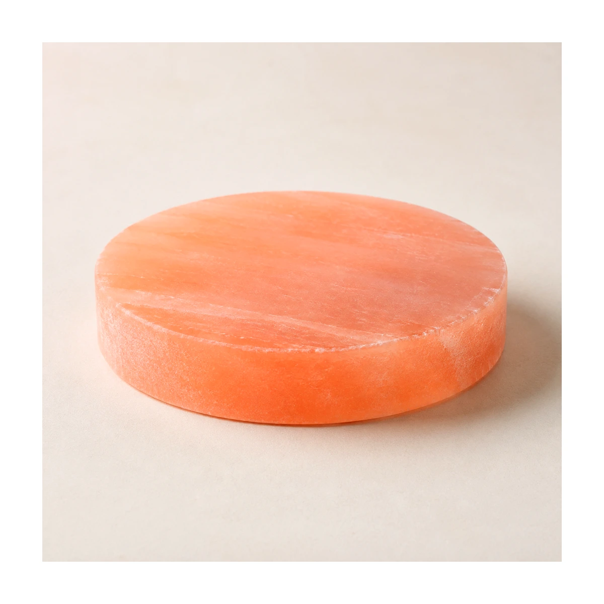 Himalayan Salt Cooking Plate – Round Slab (8"×8"×1.5" / 2") - Day Studio