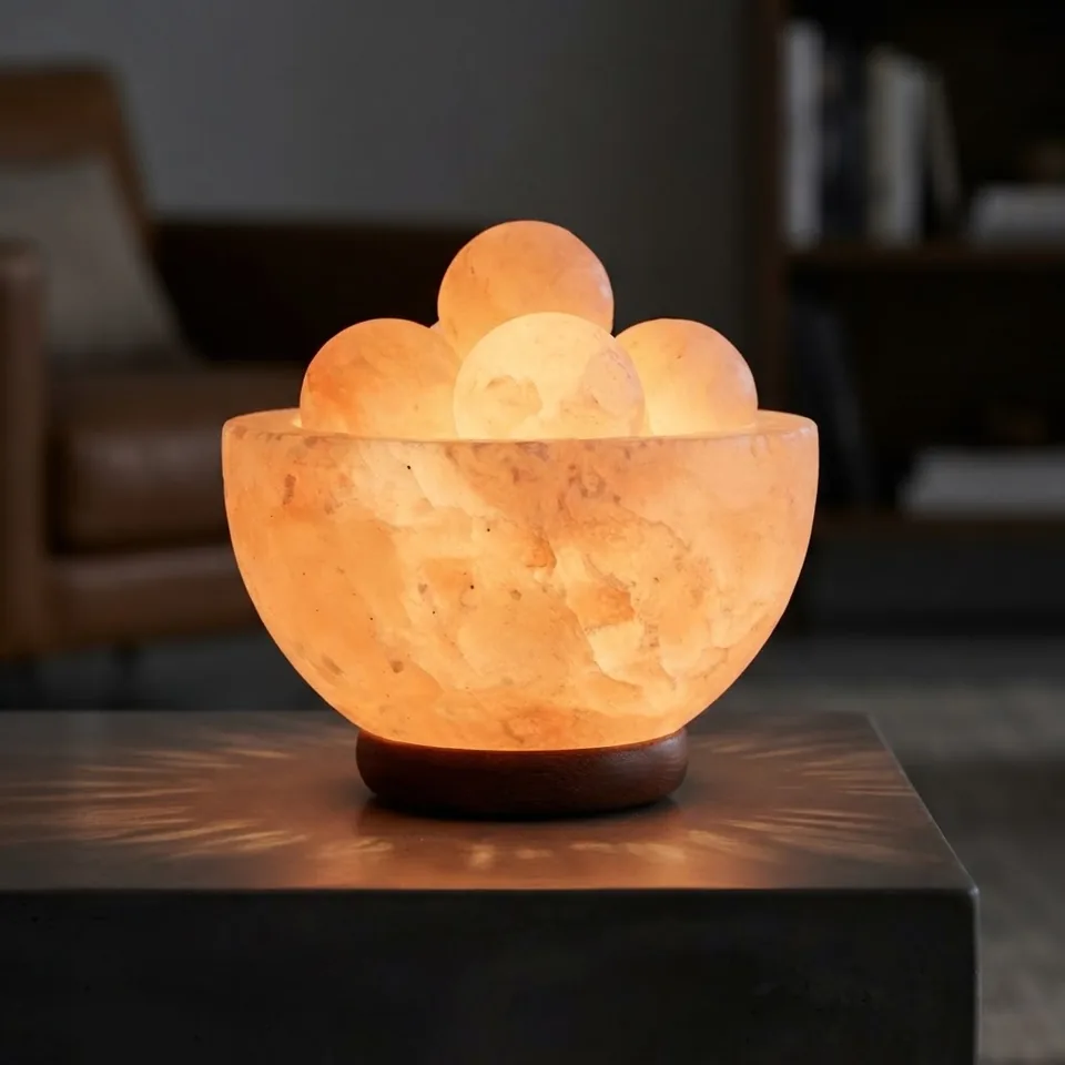 Himalayan Salt Fire Bowl – Round with Eggs