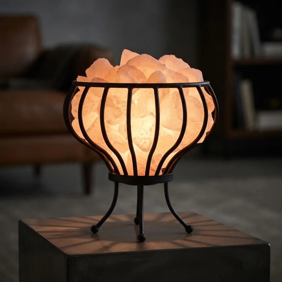 Himalayan Salt Fire Basket – Design #149 - Night Glow