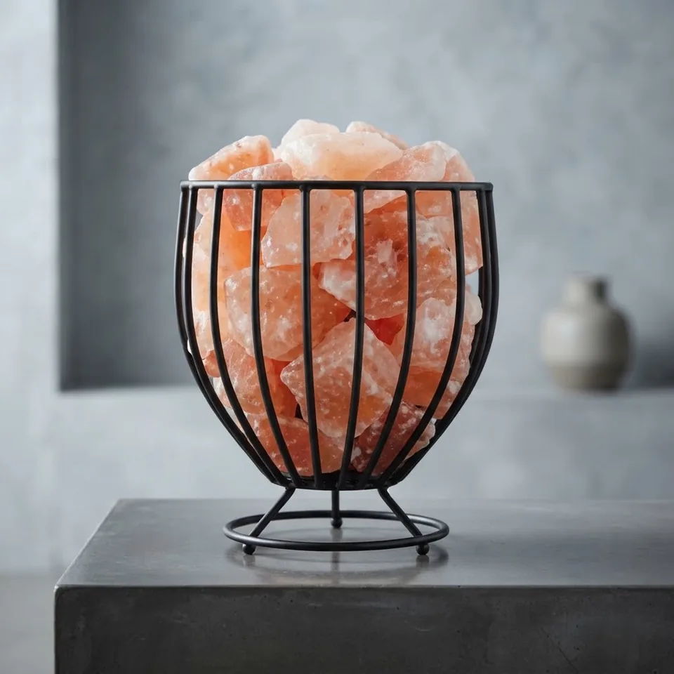 Himalayan Salt Fire Basket – Design #180 - Item PMFB-1403