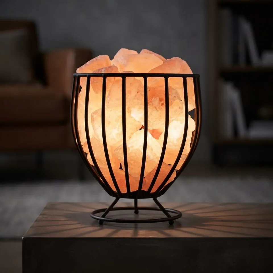 Himalayan Salt Fire Basket – Design #180 - Day Lifestyle