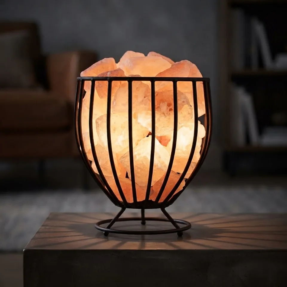 Himalayan Salt Fire Basket – Design #180 - Night Glow