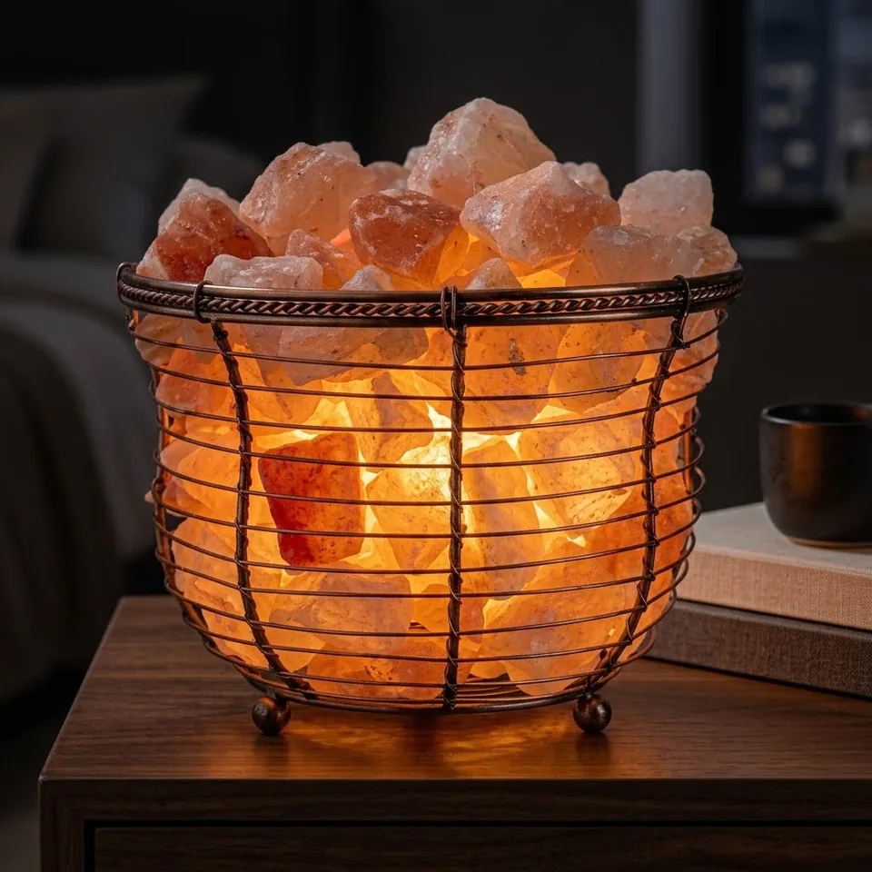 Himalayan Salt Fire Basket – Design #174 - Item PMFB-1406
