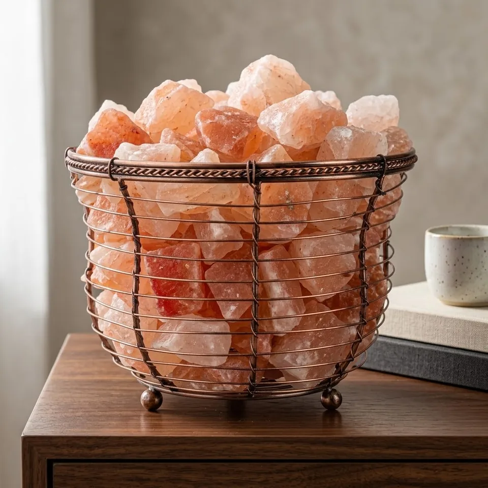 Himalayan Salt Fire Basket – Design #174 - Night Glow