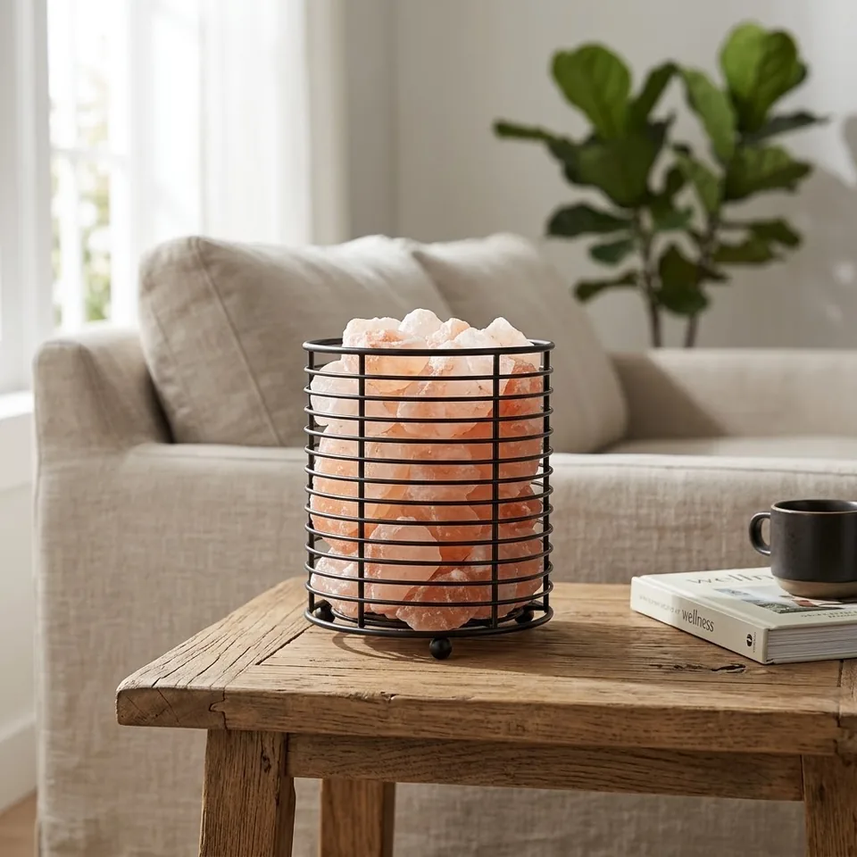 Himalayan Salt Fire Basket – Design #175 - Night Glow