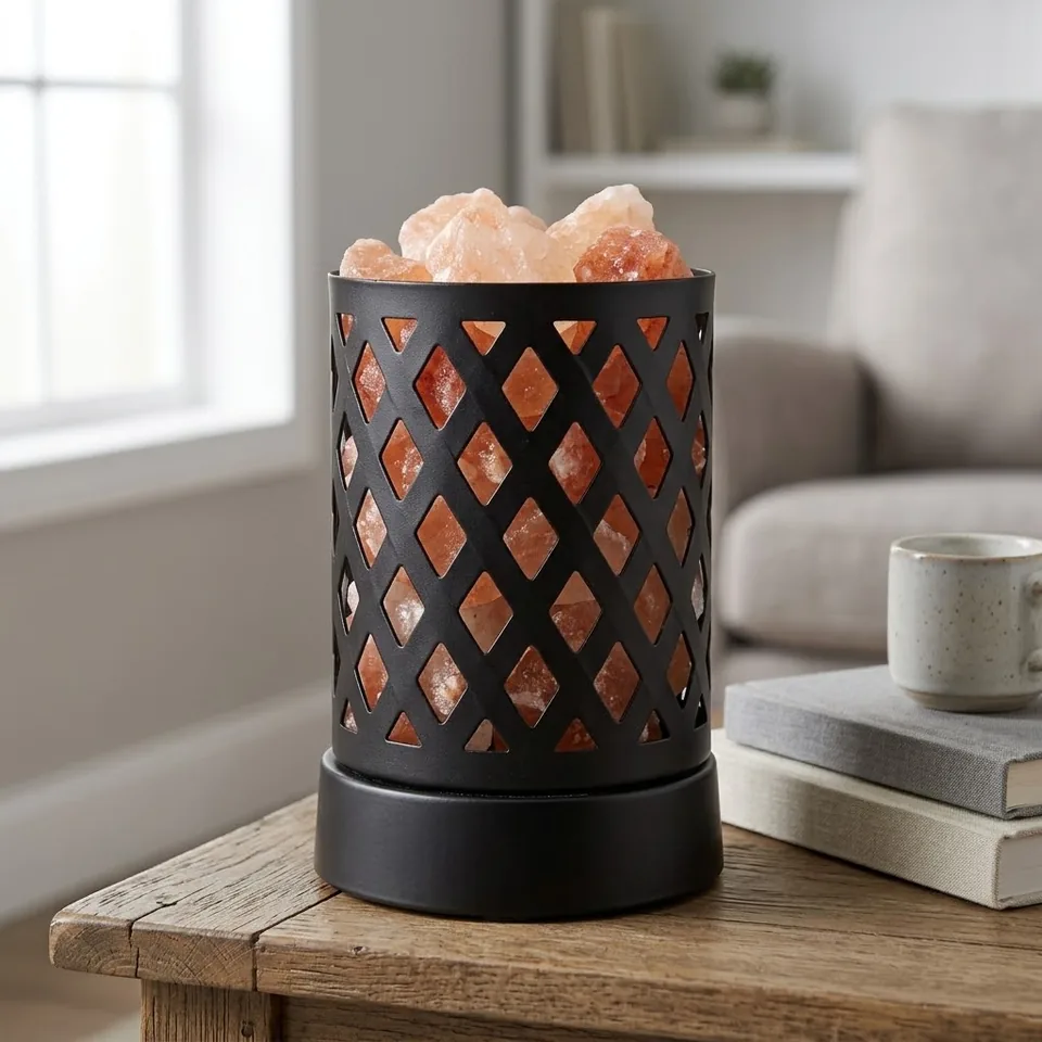 Himalayan Salt Fire Basket – Design #155 - Night Glow