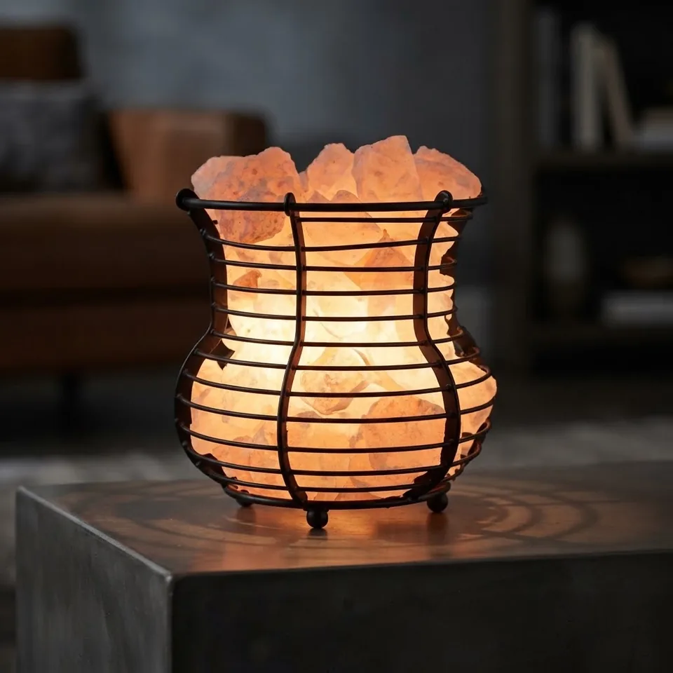 Himalayan Salt Fire Basket – Design #179 - Night Glow