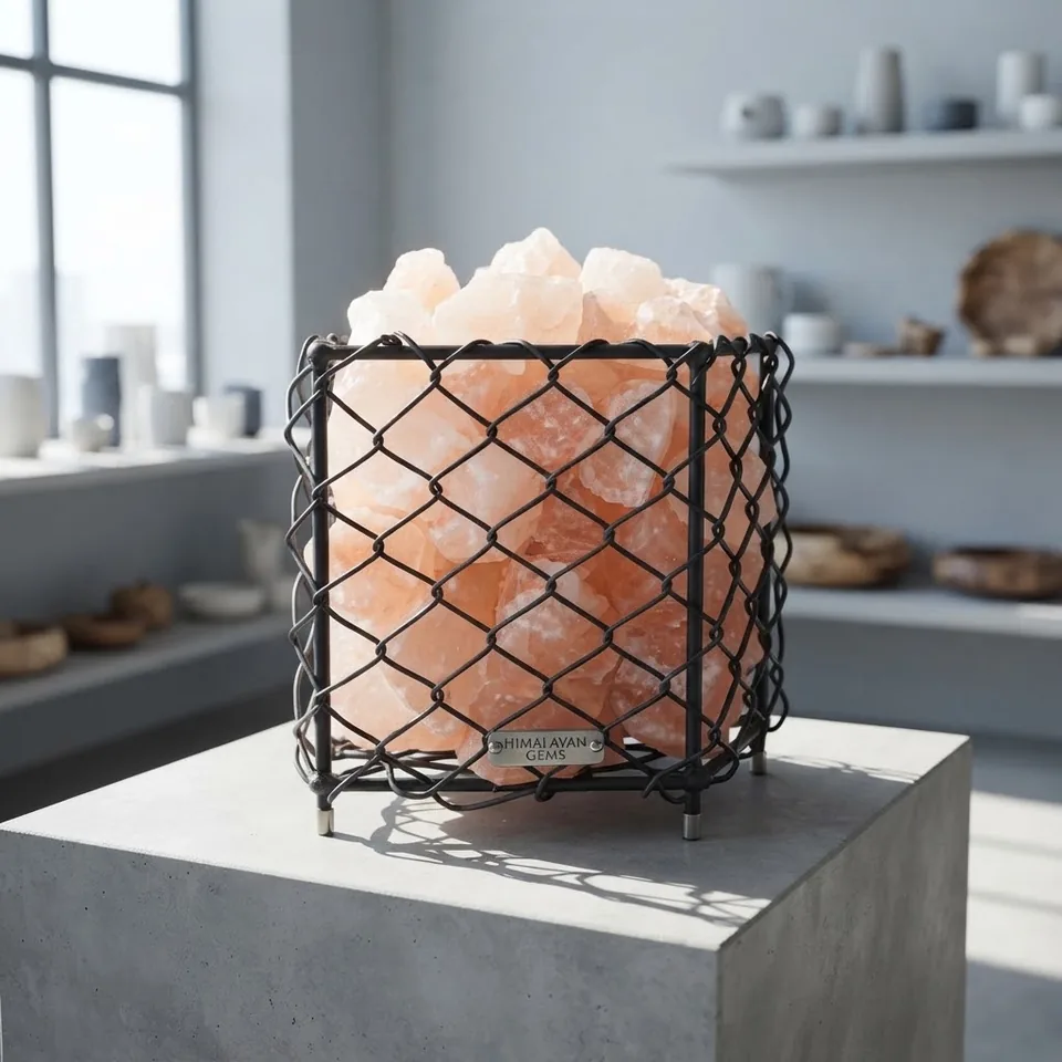 Himalayan Salt Fire Basket – Design #184 - Item PMFB-1410