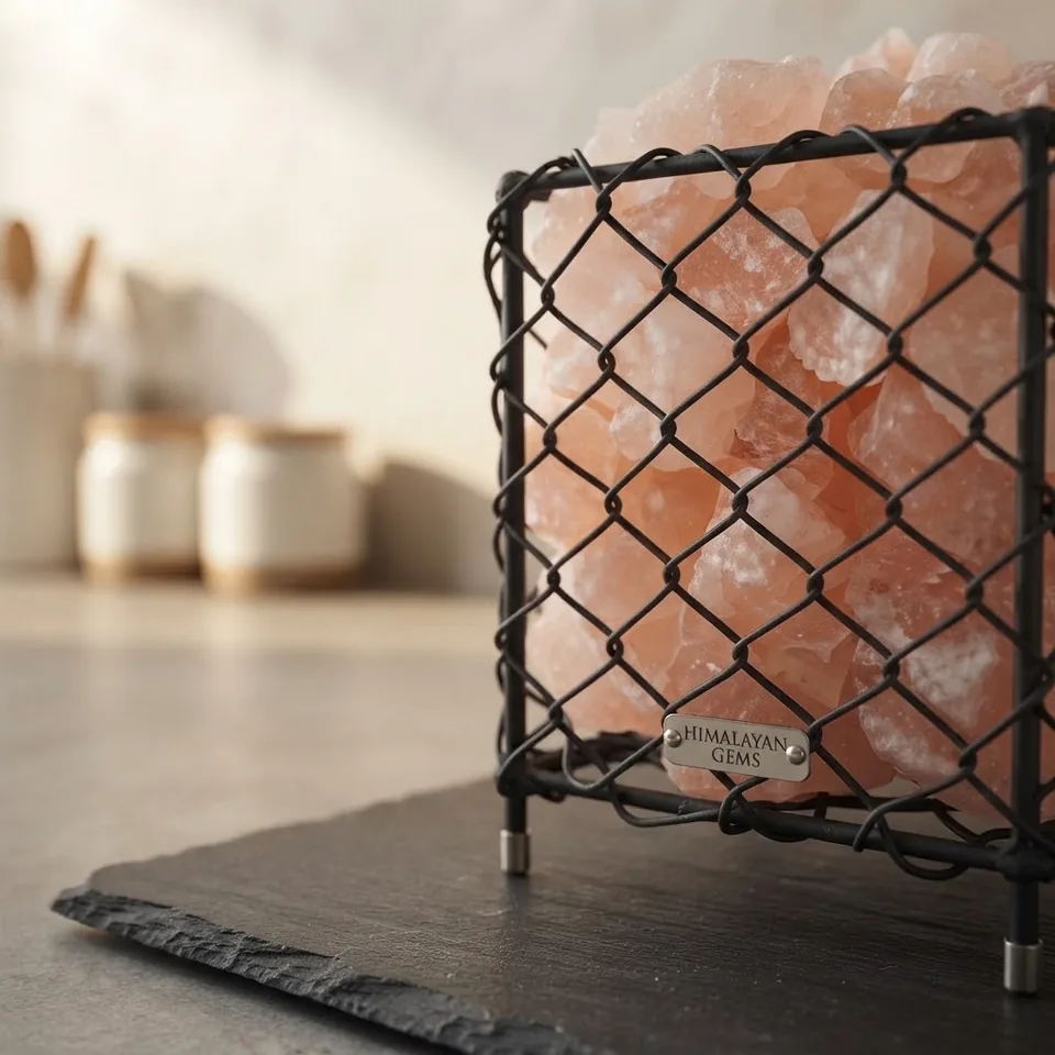 Himalayan Salt Fire Basket – Design #184 - Night Glow