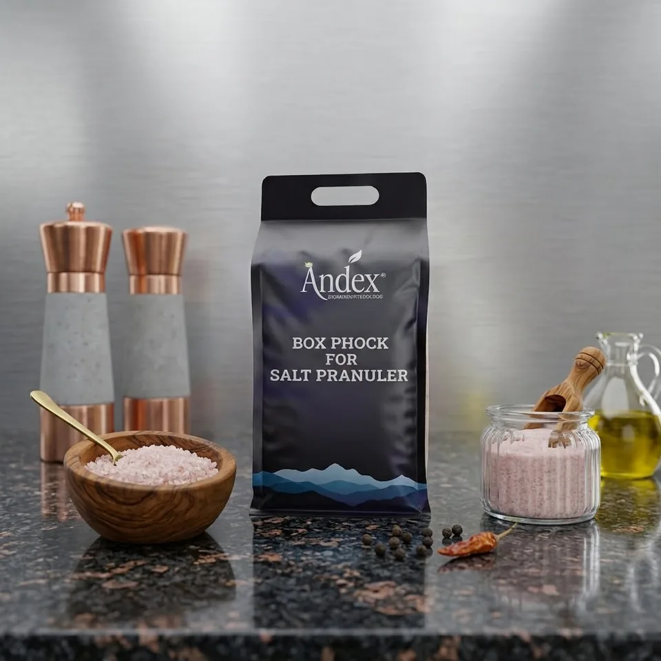 Edible Salt – Stand-up & Box Pouch for Fine & Granules - Day Lifestyle