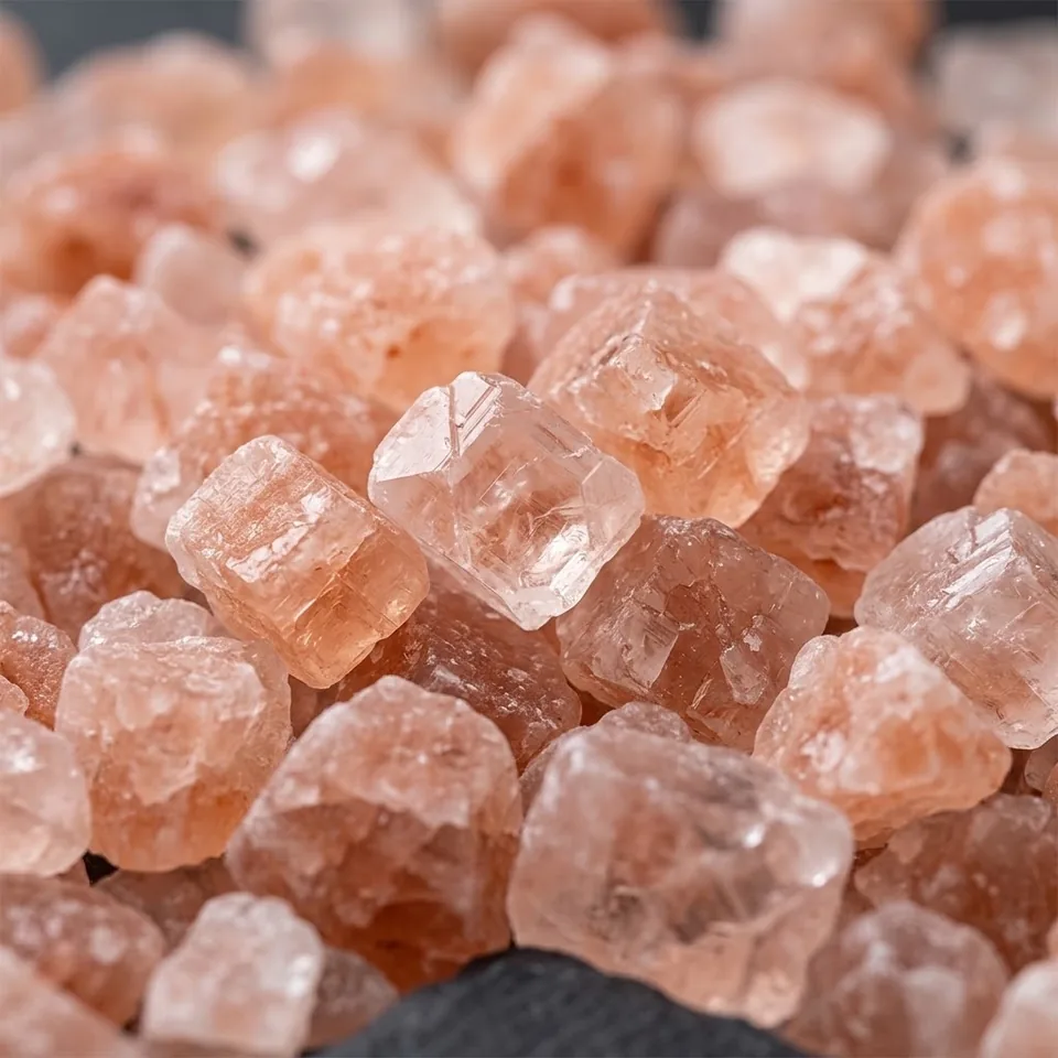 Edible Salt – Crystal Salt Chunks – Clear Pink (2–5 cm) - Night Glow