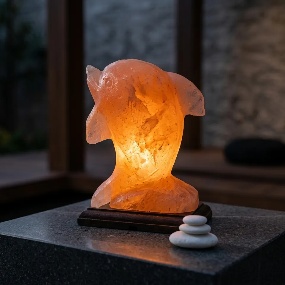 Figure Shape Salt Lamp – Dolphin