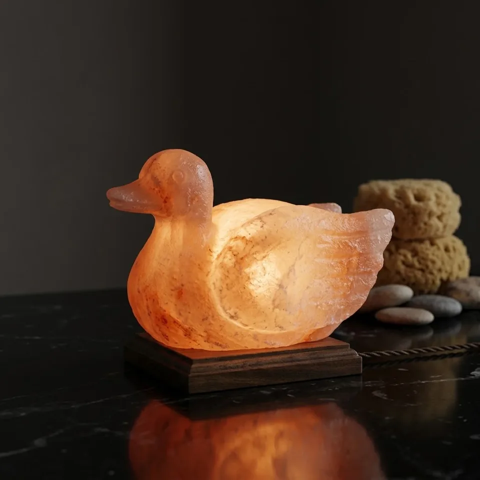 Figure Shape Salt Lamp – Duck (9"×7"×3"") - Night Glow