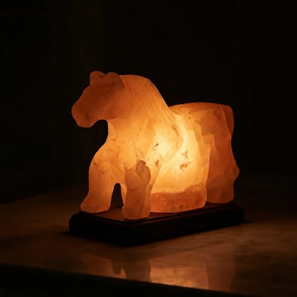 Figure Shape Salt Lamp – Horse - Day Lifestyle
