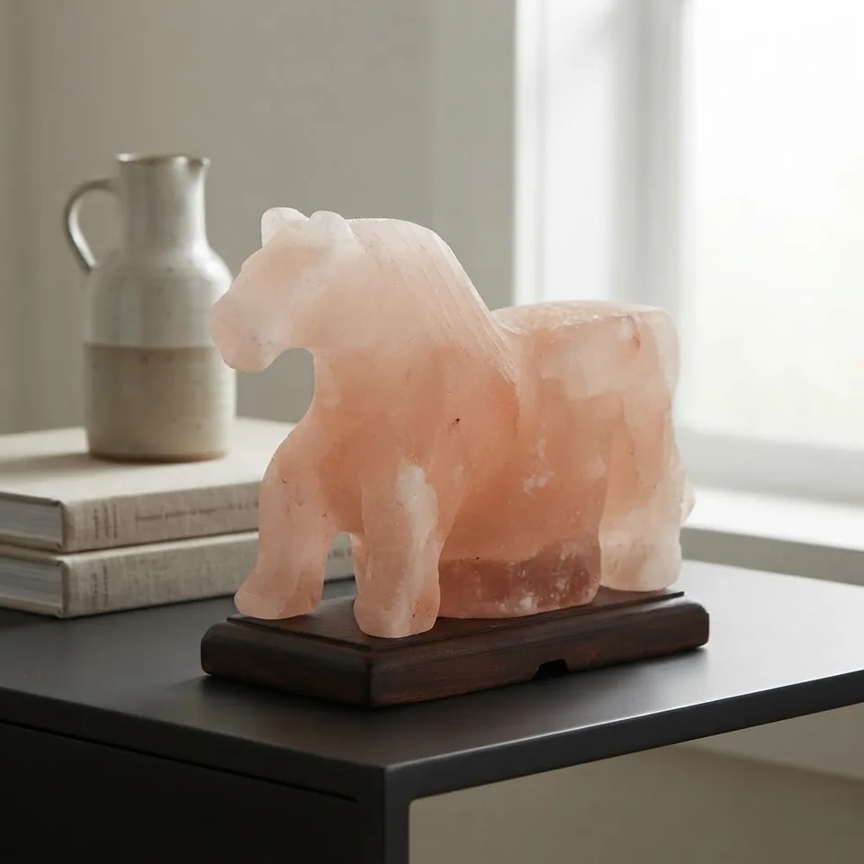 Figure Shape Salt Lamp – Horse - Night Glow