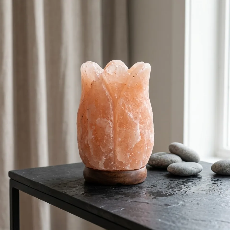 Figure Shape Salt Lamp – Tulip - Day Lifestyle