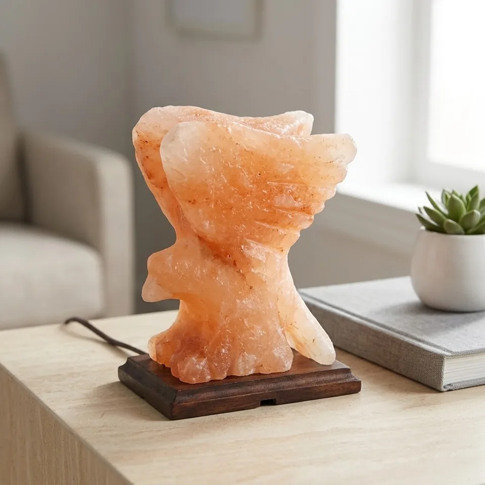 Figure Shape Salt Lamp – Flying Bird - Night Glow