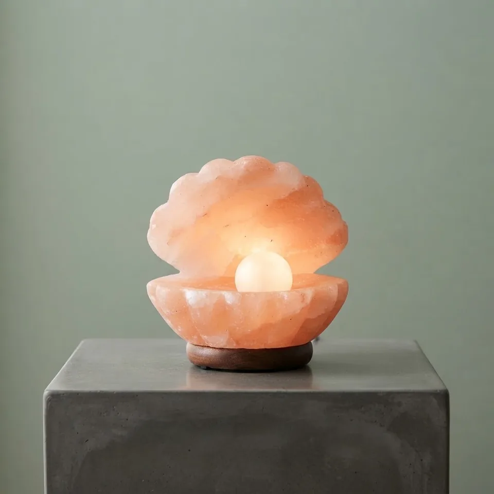 Figure Shape Salt Lamp – Pearl In Shell - Item PMFS-466