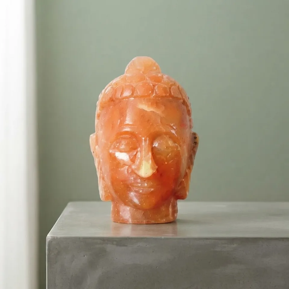 Figure Shape Salt Lamp – Buddha Head - Item PMFS-473