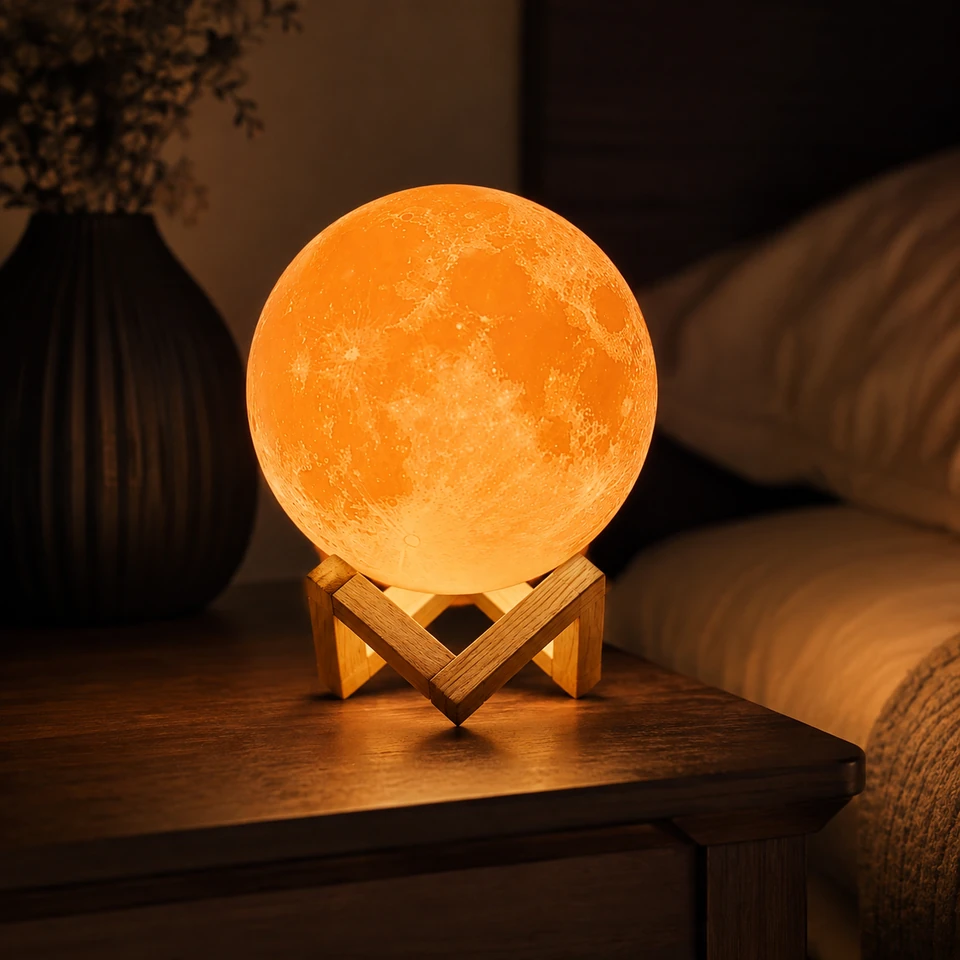 Geometrical Shape Lamp - Moon Lamp - Day Lifestyle