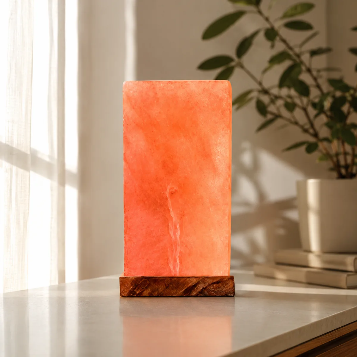Geometrical Shape Salt Lamp – Long Cube - Item PMGS-318