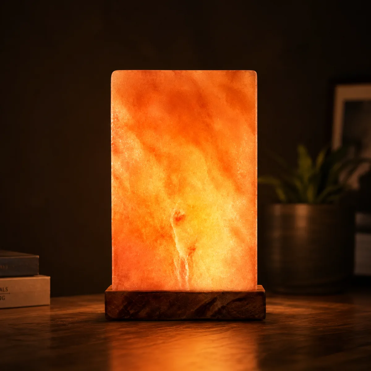 Geometrical Shape Salt Lamp – Long Cube - Day Lifestyle
