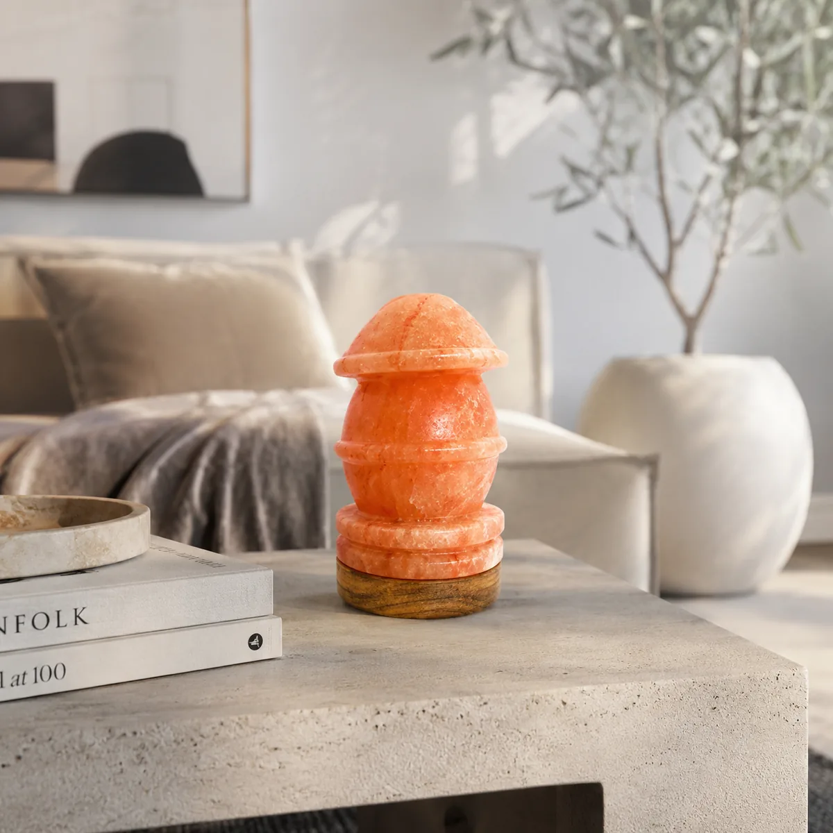Geometrical Shape Salt Lamp – Fat - Item PMGS-325