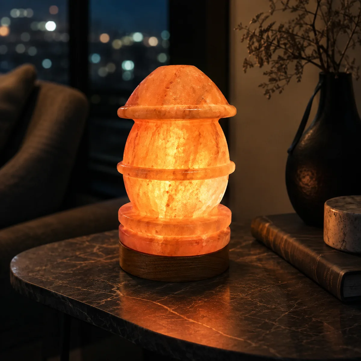 Geometrical Shape Salt Lamp – Fat - Day Lifestyle
