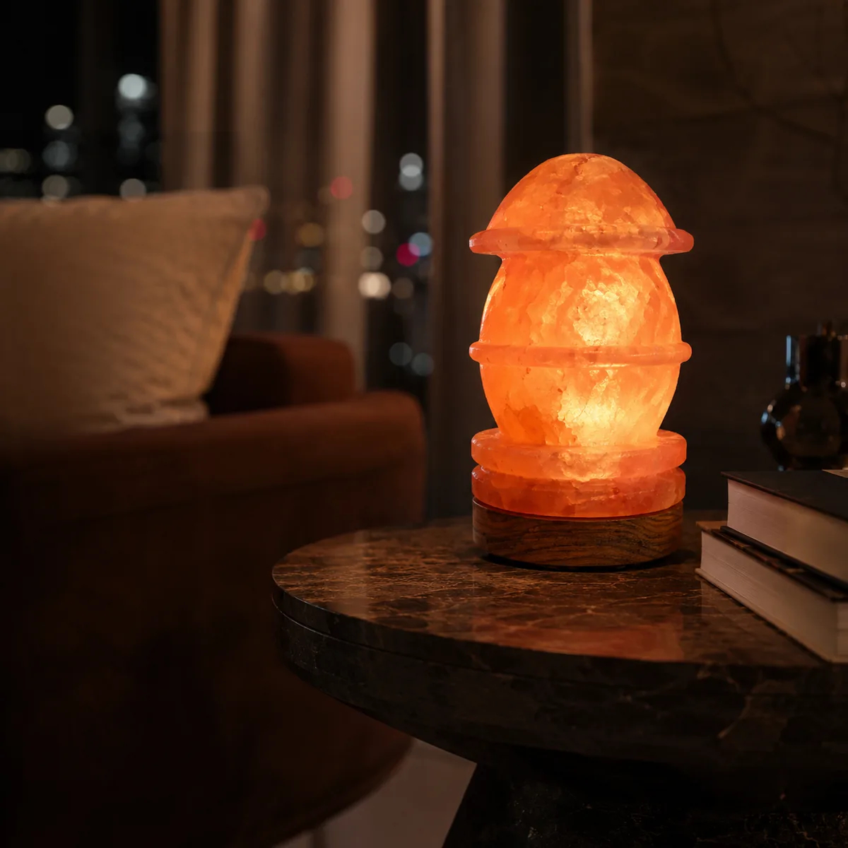 Geometrical Shape Salt Lamp – Fat - Night Glow