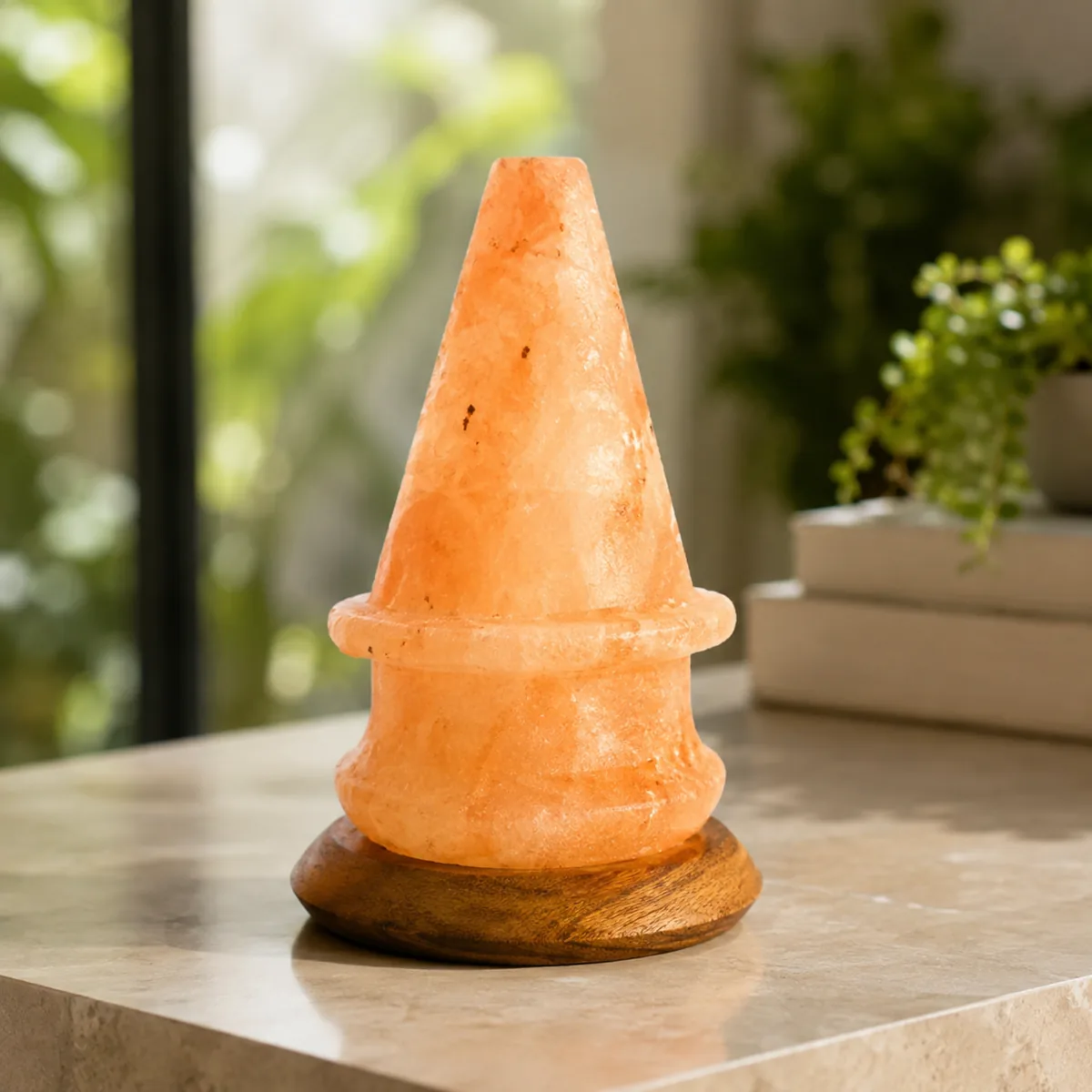 Geometrical Shape Salt Lamp – Cone - Item PMGS-326