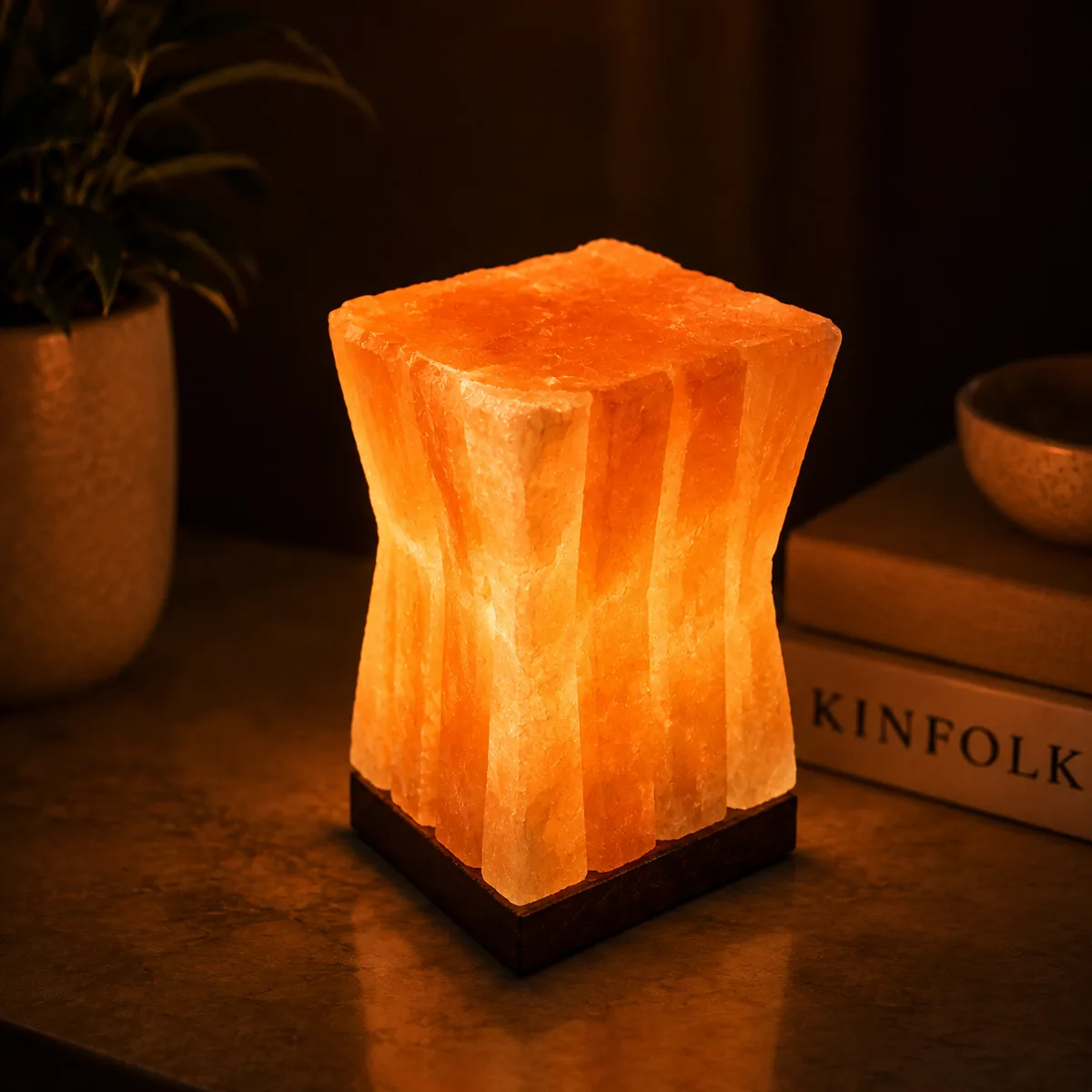 Geometrical Shape Salt Lamp – Piller - Day Lifestyle