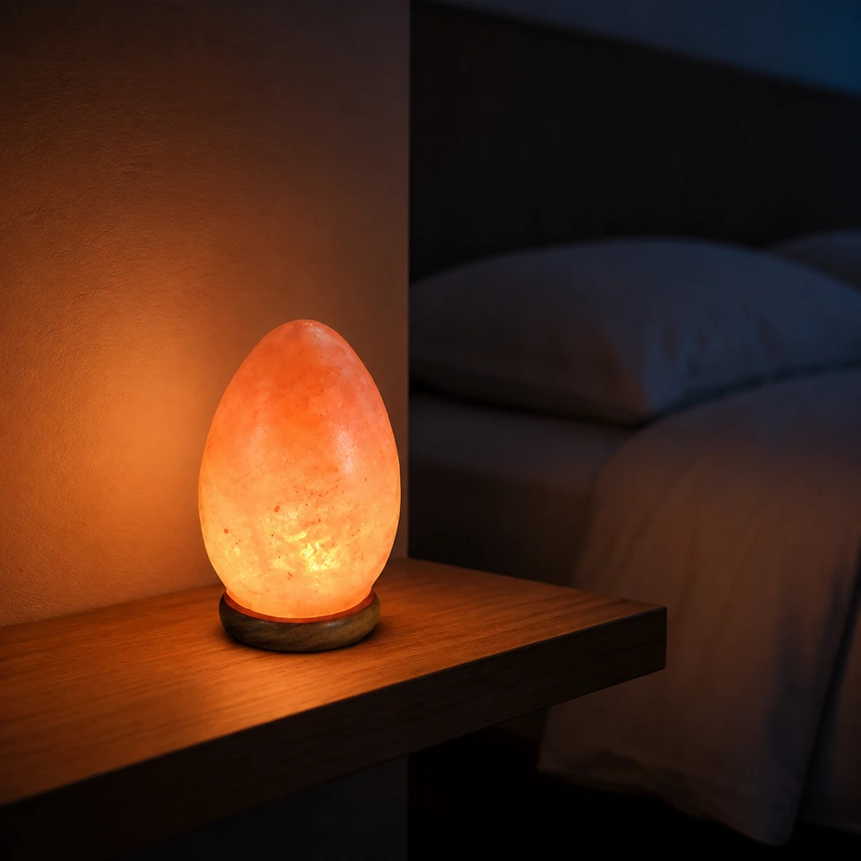 Geometrical Shape Salt Lamp – Egg - Night Glow