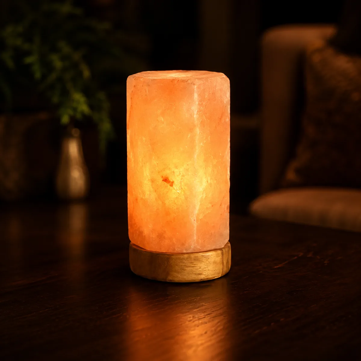 Geometrical Shape Salt Lamp – Hexagonal - Day Lifestyle