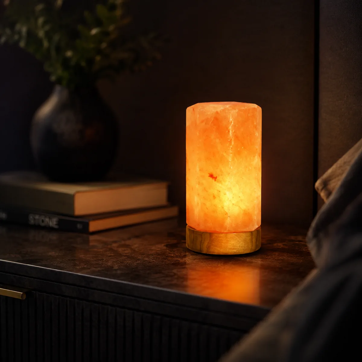 Geometrical Shape Salt Lamp – Hexagonal - Night Glow