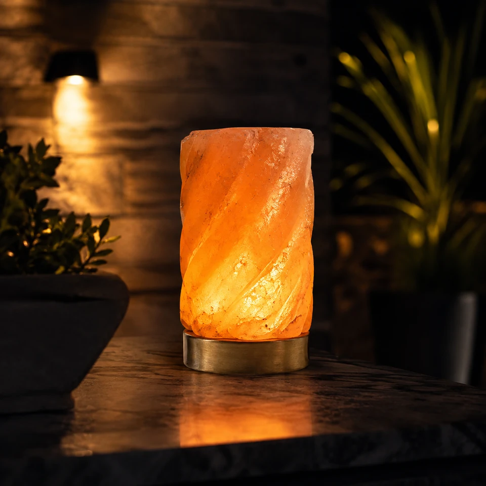 Geometrical Shape Lamp - Twister Cylinder - Night Glow
