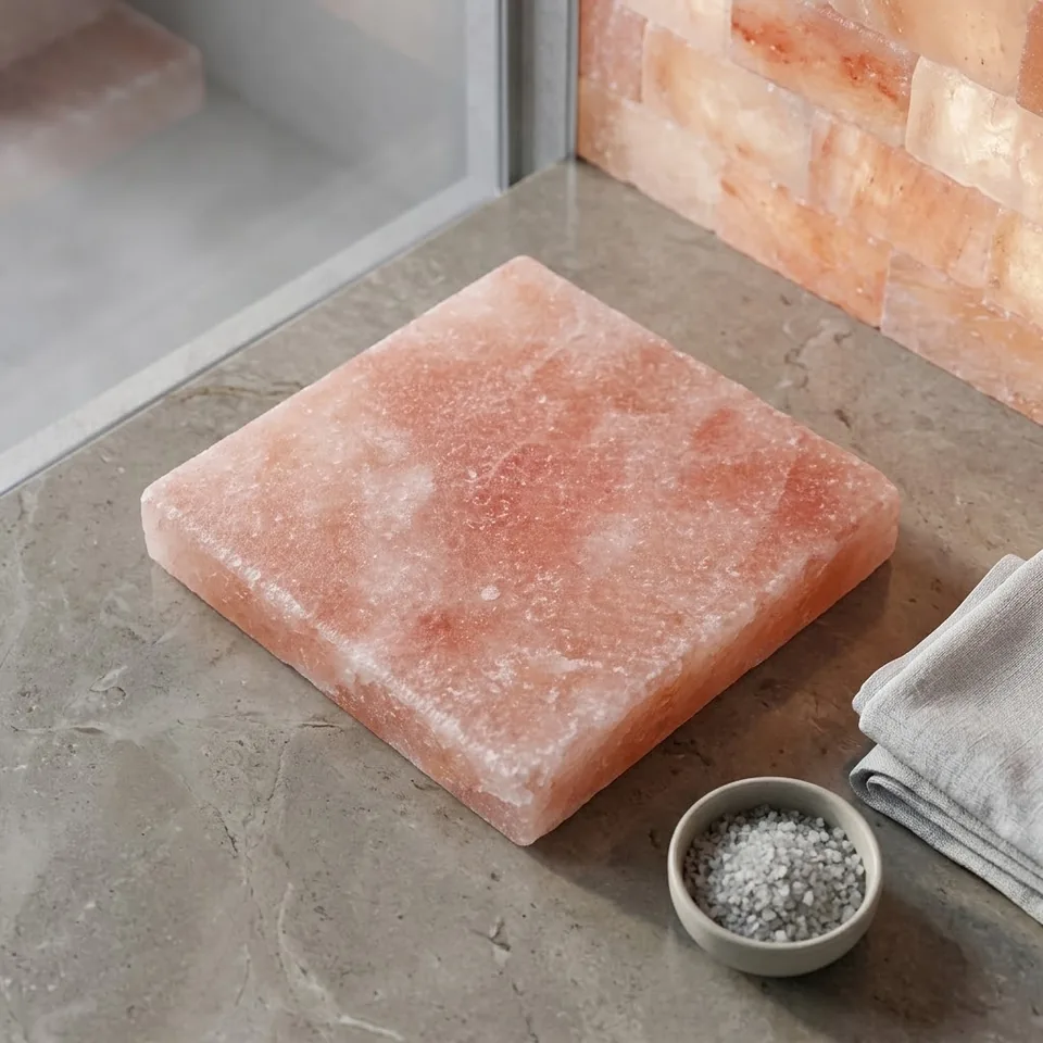 Sauna Salt Tile – Square (8"×8"×1.5") - Day Lifestyle