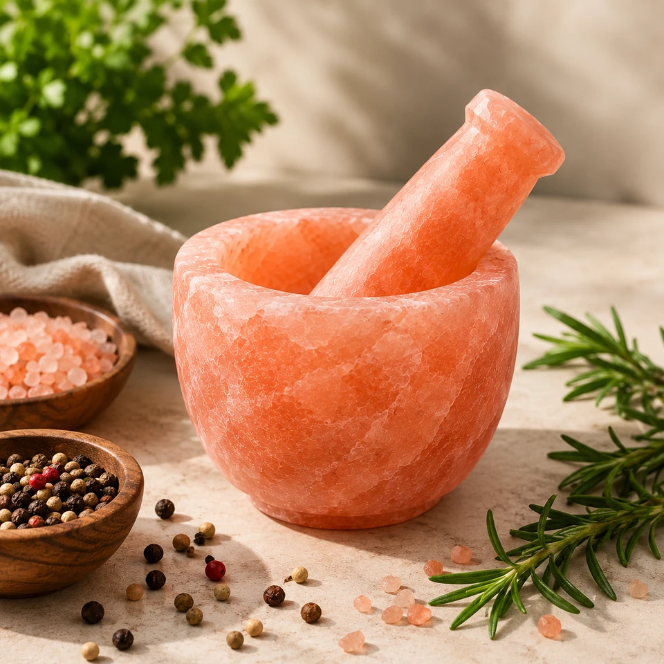 Himalayan Salt Kitchen – Mortar & Pestle Set - View 4