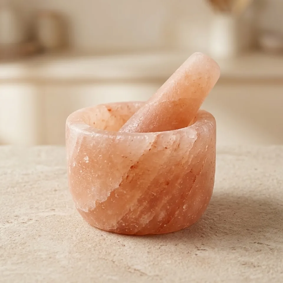 Himalayan Salt Kitchen – Mortar&Pestle (4 pcs) - Night Glow