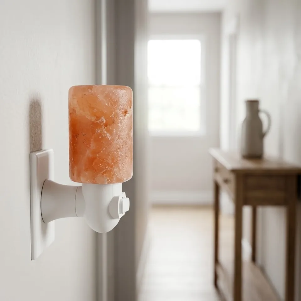 Night Light Salt Lamp – Cylinder - Night Glow