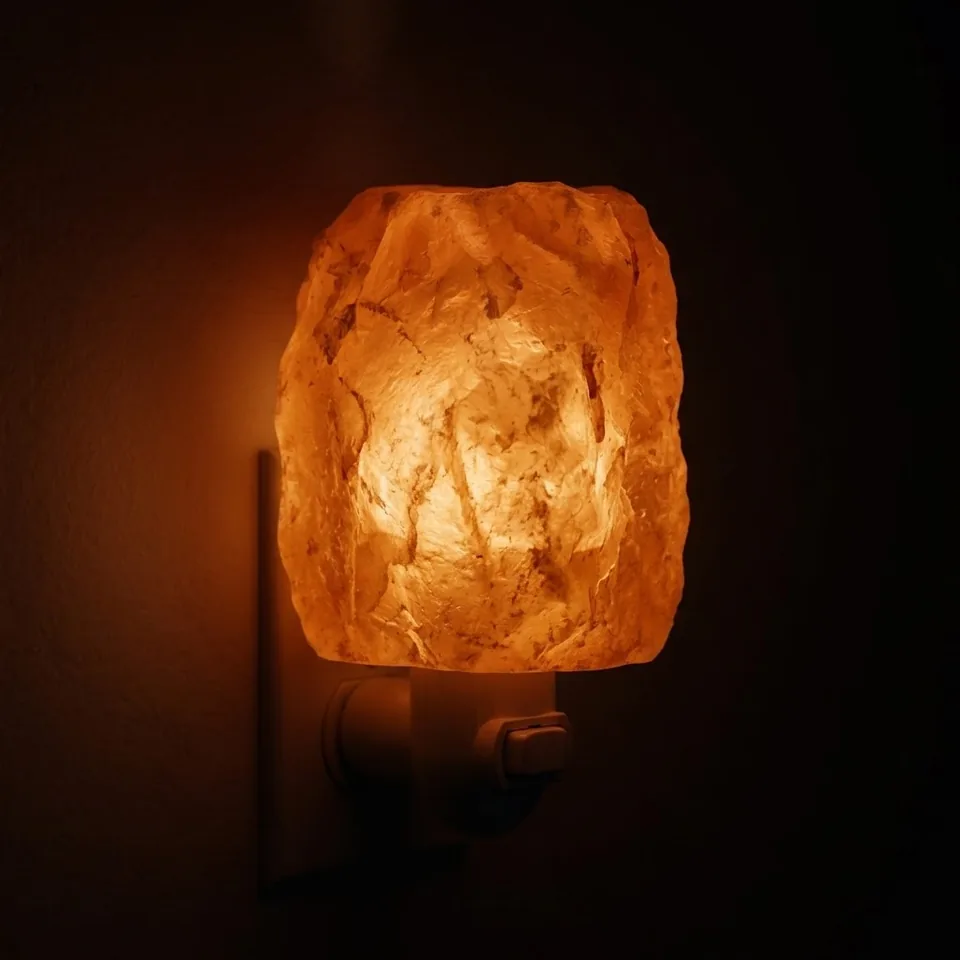 Night Light Salt Lamp – Natural - Night Glow