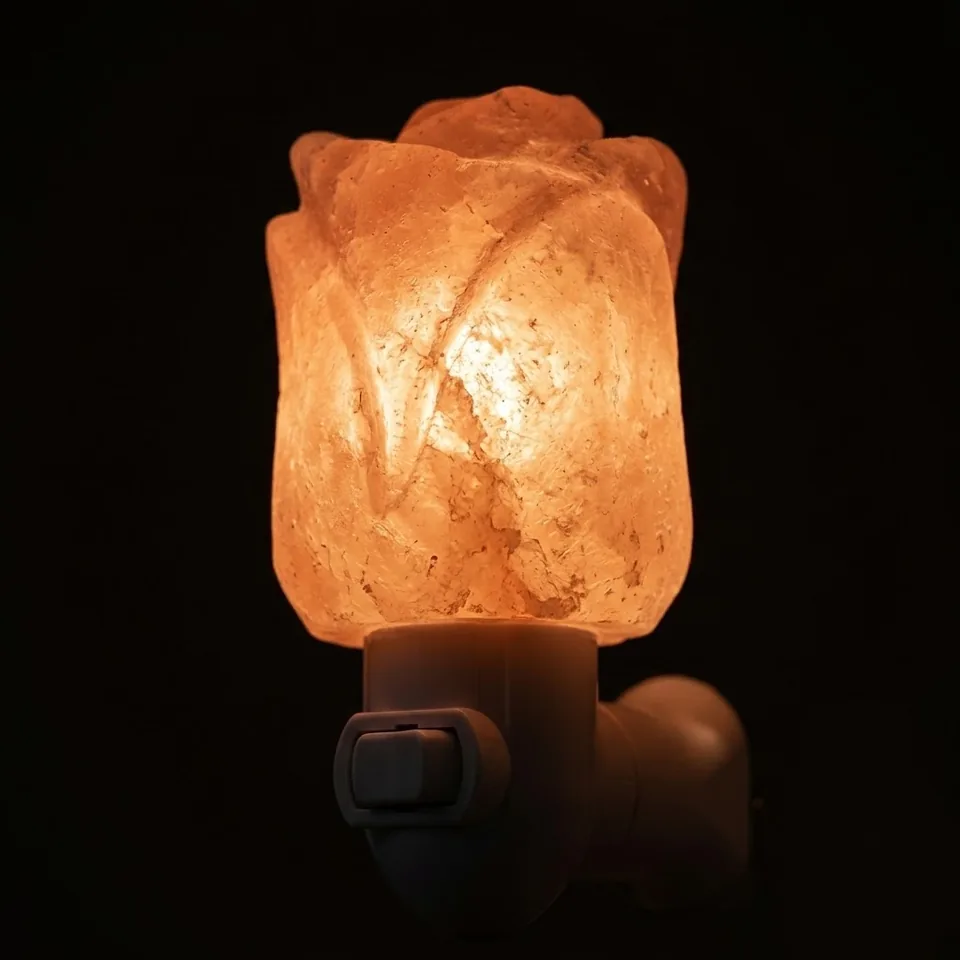 Night Light Salt Lamp – Flower - Day Lifestyle