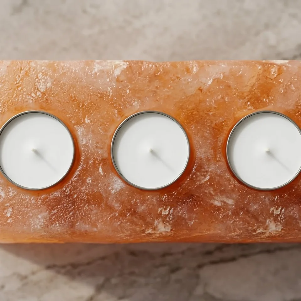 Salt T-Light Candle Holder – Square (3,4&5-Hole) - Day Lifestyle